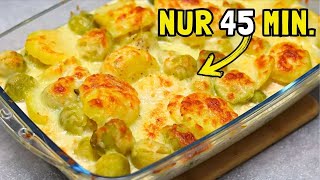 Der Rosenkohl Auflauf ist so lecker dass ich den jeden Tag mache Rosenkohl Gratin mit Kartoffeln [upl. by Sweyn]