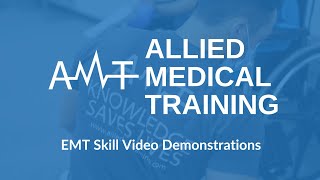 AMT Skill Video Demonstration Oxygen Administration via Nonrebreather Mask [upl. by Elleuqram]