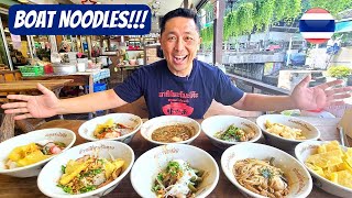 053 Thailands Cheapest Noodles 🇹🇭 Best Boat Noodles Experience in Bangkok Thailand [upl. by Hui836]