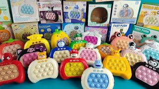 SATISFYING POP IT PUSH GAME BIGGEST COLLECTION ALL HELLO KITTY KUROMI CINNAMOROLL MARIO DORAEMON TOY [upl. by Simon837]