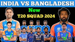 T20 Squad 2024  India New T20 Squad  India vs Bangladesh Series T20 Squad  RBT Cricket 11 [upl. by Nnav]