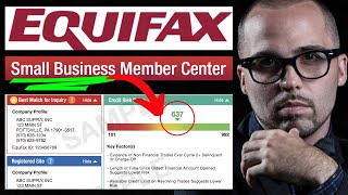 HOW to ACCESS your EQUIFAX BUSINESS CREDIT REPORT [upl. by Ymma]