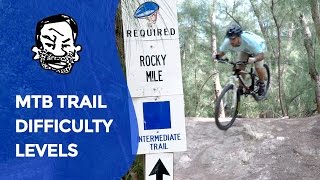 MTB Trail Signs  Novice Intermediate amp Advanced [upl. by Naneik]