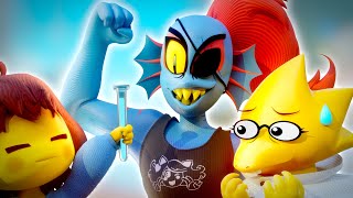 Alphys and Undynes Experiment Undertale 3D Animation [upl. by Jesher]