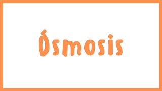 FISIOLOGÍA  Ósmosis  Blasto Med [upl. by Ahseuqal]