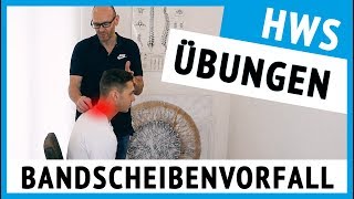 Bandscheibenvorfall HWS  3 Übungen für zu Hause sofort anwendbar [upl. by Klockau]