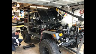 Jeep Wrangler TJ  53L LS Swap  Part 4 [upl. by Willock98]