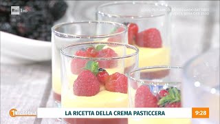 Lezione di cucina la crema pasticcera  Unomattina  13092023 [upl. by Ursal]