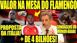 INTERESSE DE TIME ITALIANO EM ÉVERTON CEBOLINHA SONDAGENS DO FUTEBOL ÁRABE POR GERSON E FLAMENGO [upl. by Lemraj100]