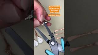 Tutorial on how to punch holes in metal for jewelry making jewelrycrafting gemstones [upl. by Hakeber828]