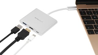 USB C Multiport Adapter mit HDMI und Ladefunktion von StilGut [upl. by Eiznikcm]