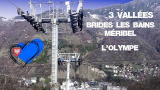 3 vallées télécabine lOlympe Brides Méribel [upl. by Notsuoh]