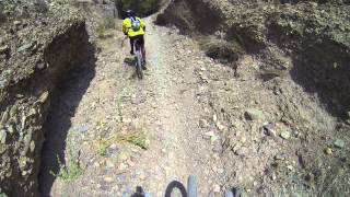 Descenso rambla técnica espectacular MTB BTT Mountain Bike Bici Montaña [upl. by Ecirual]