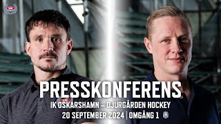 Presskonferens  IK Oskarshamn – Djurgården Hockey [upl. by Acinoreb]