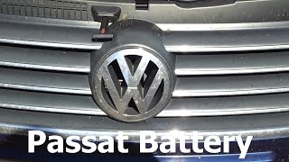 VW Volkswagen Passat 19 TDi B5 B55 Battery Replacement [upl. by Yerhcaz]