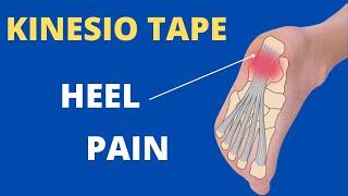 How to apply Kinesiology Tape for Plantar Fasciitis  heel spur  foot pain [upl. by Amluz]