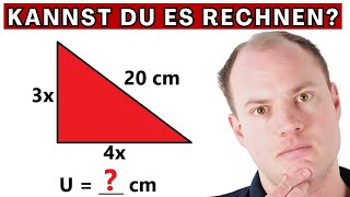 Kannst DU Umfang und Fläche des Dreiecks berechnen [upl. by Attenyl]