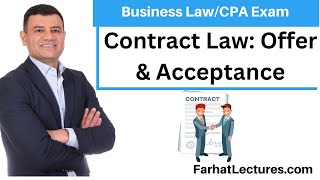 Contract Law Offer and Acceptance CPA Exam REG [upl. by Llenod688]