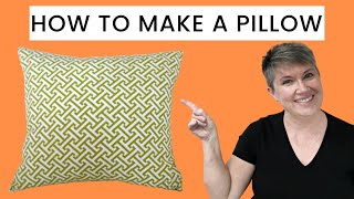 How To Make A Throw Pillow [upl. by Nnaitsirk]