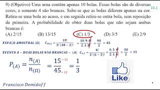 PROBABILIDADE EXERCÍCIO 9 1 [upl. by Gayn810]