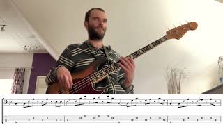 Connaissais De Face  Khruangbin Bass Transcription [upl. by Yrrag]