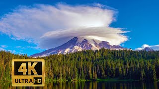 Mt Rainier Lenticular Clouds 4K UHD 20200820 [upl. by Dewees576]