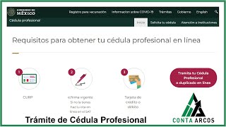 Trámite de Cédula Profesional Video Tutorial [upl. by Lussi]