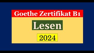 Goethe Zertifikat B1 Lesen Modelltest mit Antworten am Ende  Vid  219 [upl. by Eelac]