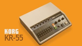 KORG RHYTHM 55 KR55 Analog Rhythm Box 1979  HD DEMO [upl. by Maribeth]