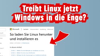 Microsoft empfiehlt jetzt offiziell die Installation von Linux statt Windows [upl. by Kaden]