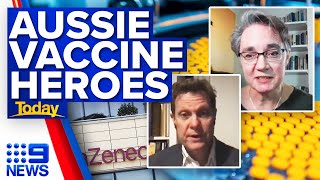 Two Australian scientists behind AstraZeneca COVID19 vaccine  Coronavirus  9 News Australia [upl. by Haimehen]