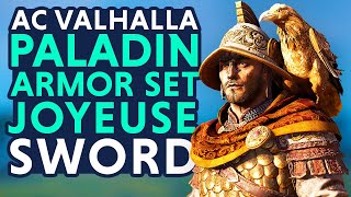 Paladin Armor Joyeuse amp Durendal Sword Gameplay  Assassins Creed Valhalla DLC AC Valhalla DLC [upl. by Okihcim]