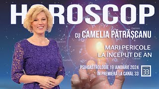 MARI PERICOLE LA ÎNCEPUT DE AN  HOROSCOP CU CAMELIA PĂTRĂȘCANU [upl. by Gnurt]