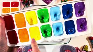 Mixing random into glossy SLIME  ASMR 16 [upl. by Giselbert]