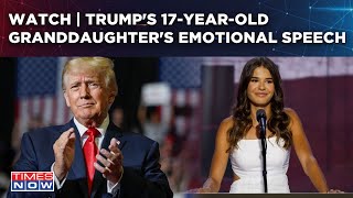 Trumps Granddaughter Steals Show At RNC  Fiery Speech Viral  Who Is Firebrand 17YearOld Kai [upl. by Illek]