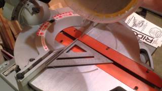 Miter Saw Adjustment [upl. by Retsev91]