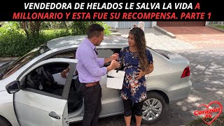 Vendedora de helados le salva la vida a millonario y esta fue su recompensa [upl. by Olivie]