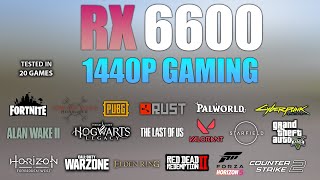 RX 6600  Test in 20 Games at 1440p  RX 6600 Gaming [upl. by Delanie]