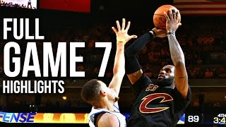 Warriors vs Cavaliers Game 7 NBA Finals  061916 Full Highlights [upl. by Vandervelde230]