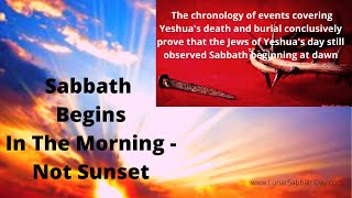 When Does The Sabbath Begin And End [upl. by Cerell46]