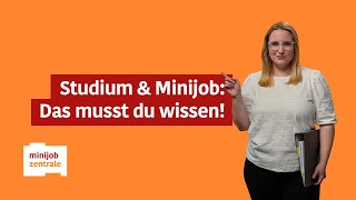 Studium und Minijob Alle Informationen in einem Video [upl. by Yusuk]