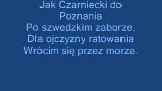 Hymn PolskiMazurek Dąbrowskiegocalytekst [upl. by Waxman134]