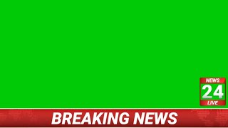 live tv breaking news green screen background full HD [upl. by Yanej614]