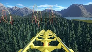 Planet Coaster Ultra Boomerang Roller Coaster [upl. by Hnaht]