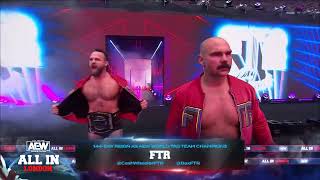 FTRs Intense Entrance at AEW All In London  Wembley Stadium [upl. by Froehlich]