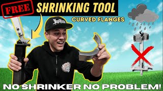 EASY FREE DIY SHRINKER TOOL HOWTO Make CURVED FLANGES on SHEET METAL [upl. by Rebmaed]