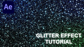 Glitter Effect Adobe After Effects Tutorial Beginner Tutorial Part 1 [upl. by Romilda824]