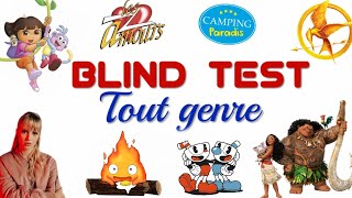 Blind test tout genre  dessin animé jeu vidéo manga film chanson émission Disney série 4 [upl. by Braca]