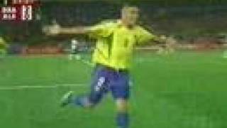 Brazil  Germany World Cup 2002 final second goal Ronaldo [upl. by Pirali]