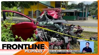 Tatlong estudyante patay matapos sumalpok ang sinasakyang kotse sa 10wheeler truck sa Cebu [upl. by Ase]